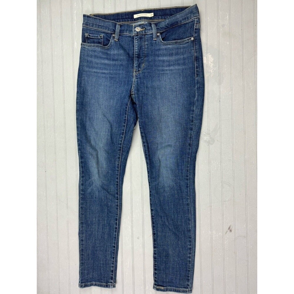 Levi 311 Size 28 Womens Jeans Shaping Skinny Mid Rise Stretch Dark Wash